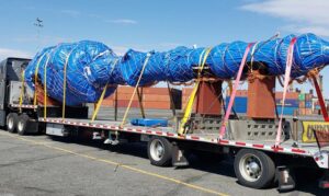 Oversized load with specialized shipment